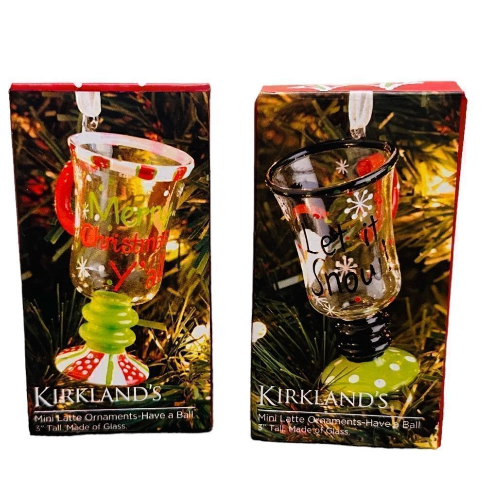 Kirklands Mini Latte glasses (2)
